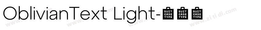 OblivianText Light字体转换 OblivianText Light字体转换